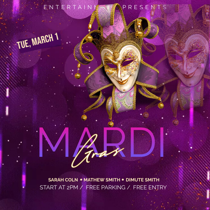 Masquerade Party Template PosterMyWall