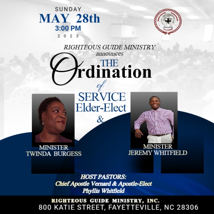 Ordination Service Flyer | PosterMyWall