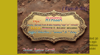 Nomenclature of Ayaissa