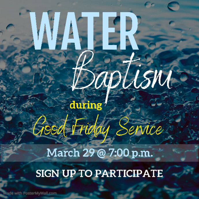 Baptism Sunday (1) | PosterMyWall
