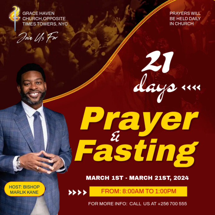 21 Days Prayer And Fasting Poster Template PosterMyWall 21-days-prayer-and-fasting-poster-template-postermywall