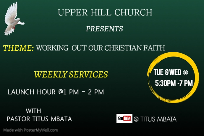 Copy of Weekly service | PosterMyWall