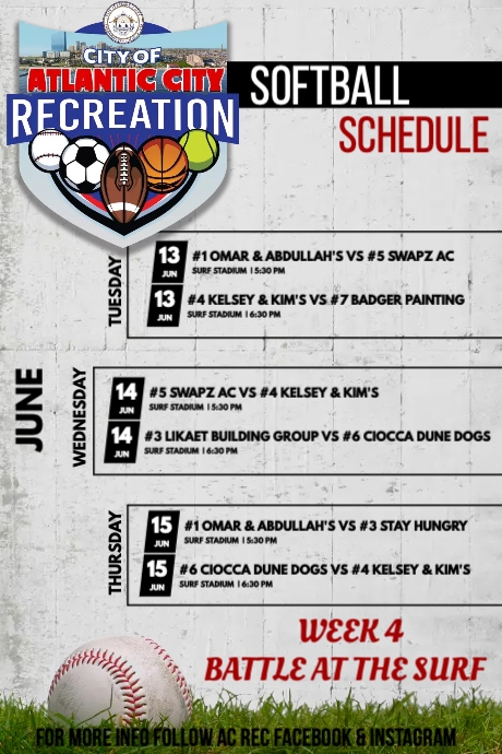BASEBALL TEAM SCHEDULE | PosterMyWall