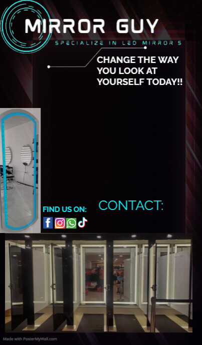 Vector led light effect frame template (1) | PosterMyWall