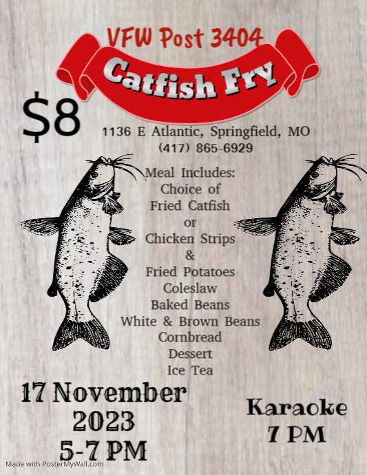 Catfish Fry Specific PosterMyWall