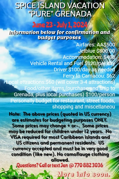 Template travel beach vacation | PosterMyWall