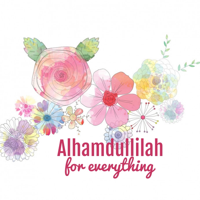 22 Alhamdulillah Template | PosterMyWall