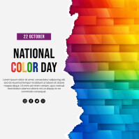 22 Oct - National Color Day Template | PosterMyWall