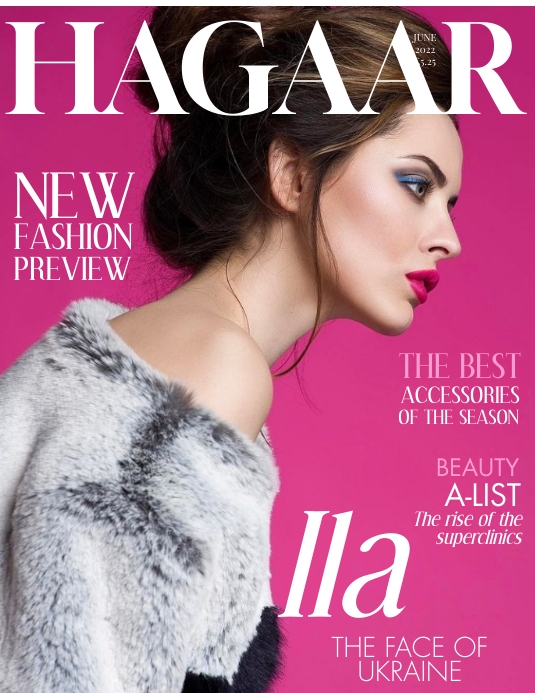 220622 Bazaar magazine cover template Flyer (US Letter)