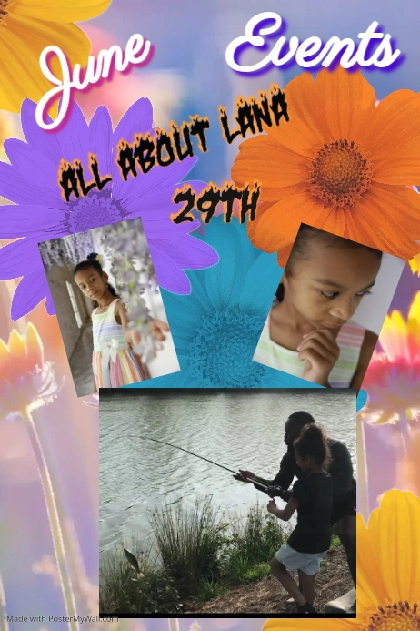 April Events Póster template