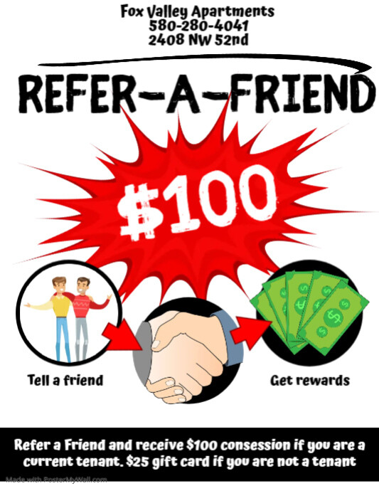 ReferAFriend Program Flyer PosterMyWall