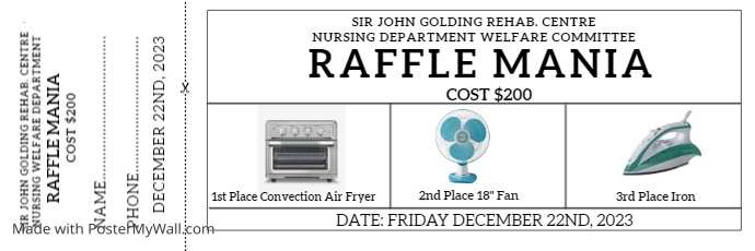 Copy of Free Printable Raffle Ticket Design Template | PosterMyWall