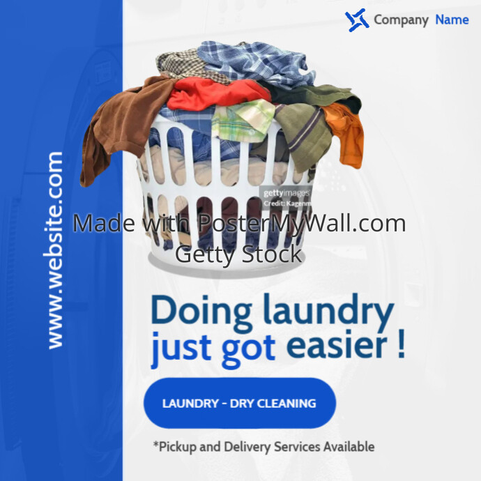 minimal laundry services advertising