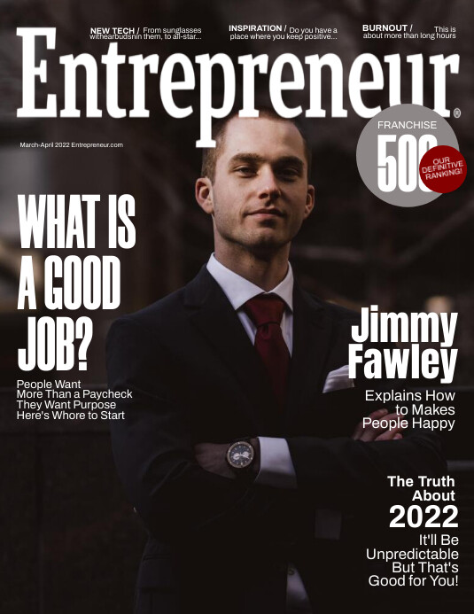 230422 Entrepreneur magazine cover template Flyer (format US Letter)