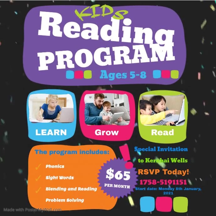 Copy of Copy of Virtual kids program | PosterMyWall