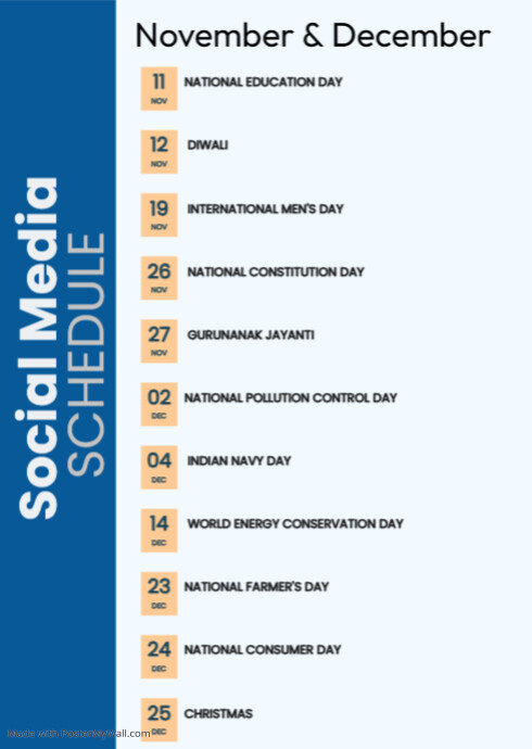 MAY SCHEDULE TEMPLATE PosterMyWall