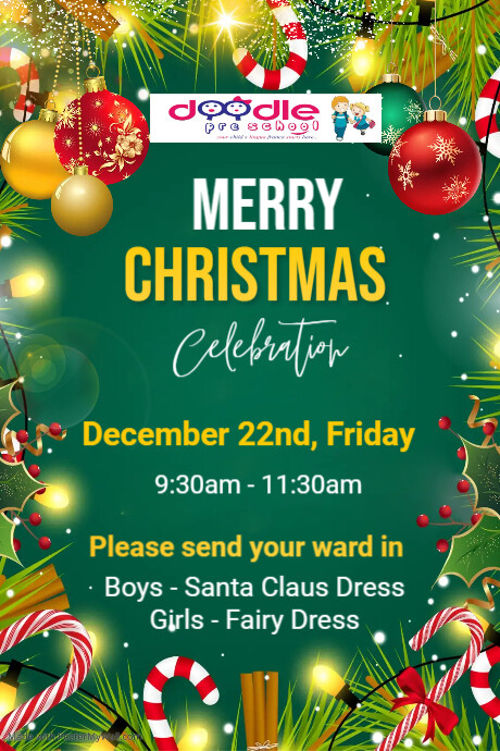 Christmas Party Pinterest Graphic | PosterMyWall