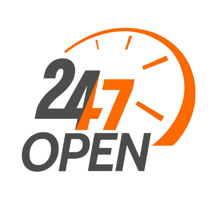 Copy of 24/7 Open | PosterMyWall