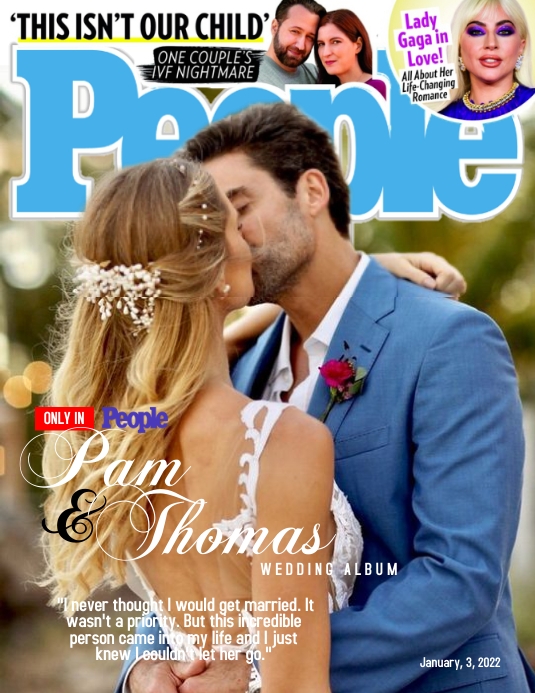 People Magazine Cover Template