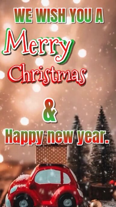 Copy of Yellow Maximalist Merry Customizable Christmas And Happy New ...