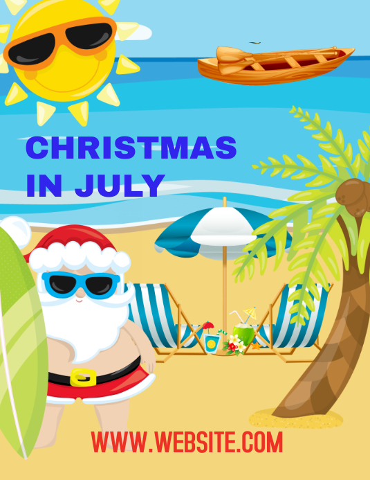 Christmas in July Template PosterMyWall Christmas in July Template PosterMyWall