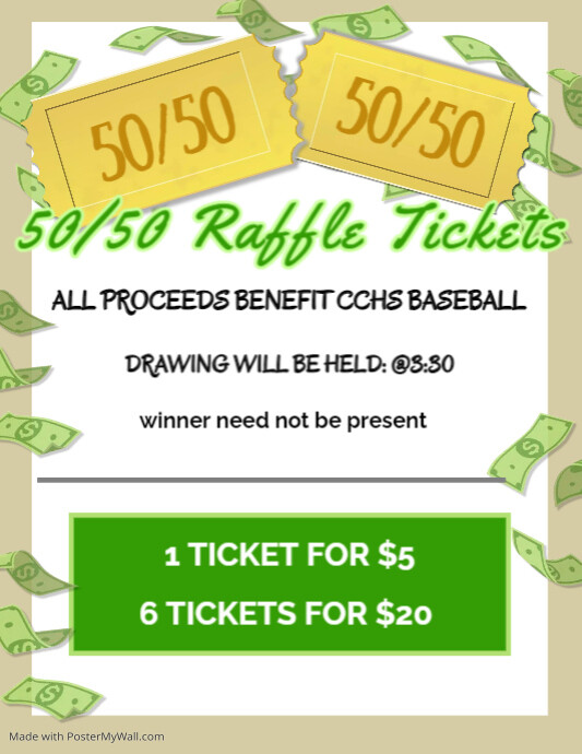 50/50 Raffle | PosterMyWall