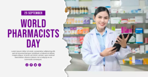 25 Sep - World Pharmacists Day ภาพที่แชร์บน Facebook template