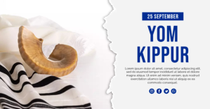 25 Sep - Yom Kippur Facebook Shared Image template