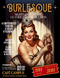 250811 Burlesque show flyer template