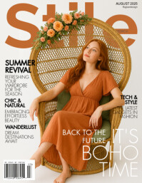 250813 Stile magazine cover Flyer (US Letter) template