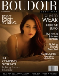 251004 Boudoir Sessions magazine cover Folheto (US Letter) template
