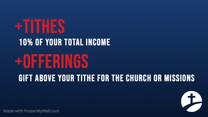 Tithe Announcement Slides (1) | PosterMyWall