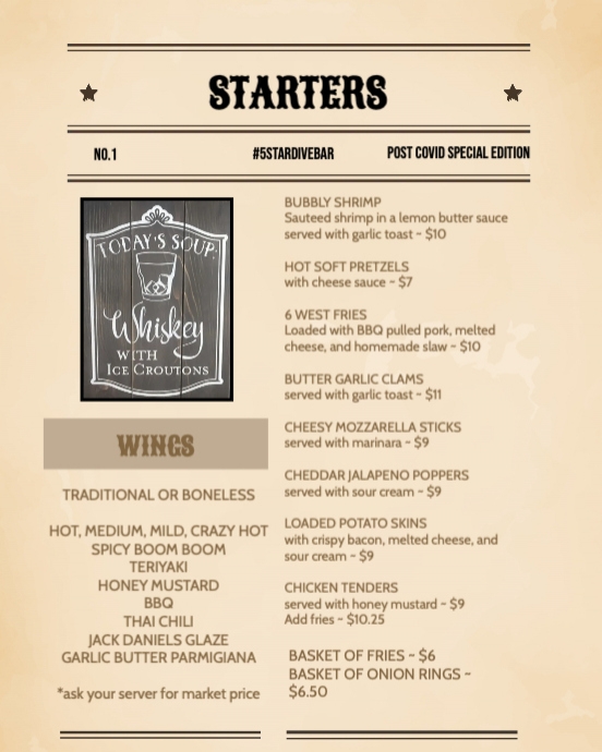 Copy of Starters | PosterMyWall