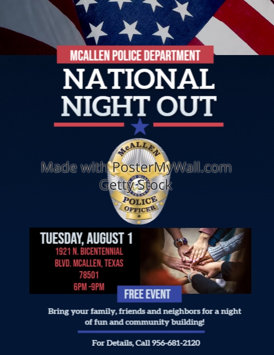National Night Out Flyer PosterMyWall