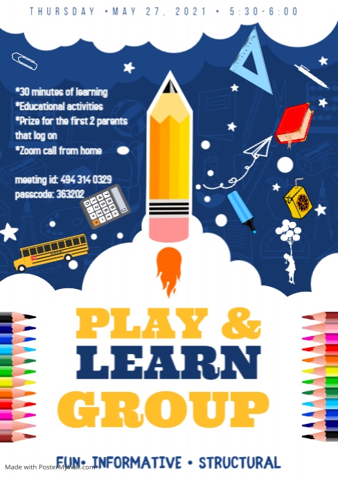 Copy of Copy of BACK TO SCHOOL POSTER | PosterMyWall