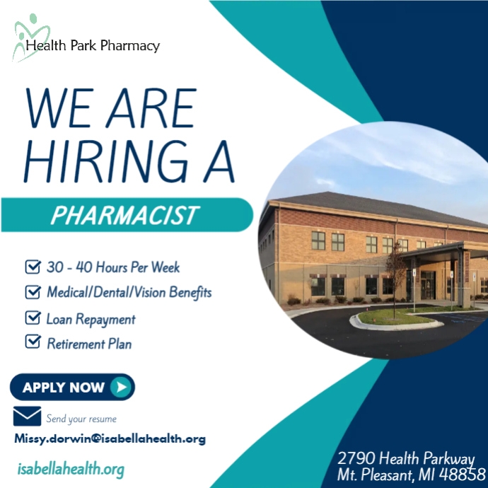PHARMACIST HIRING | PosterMyWall