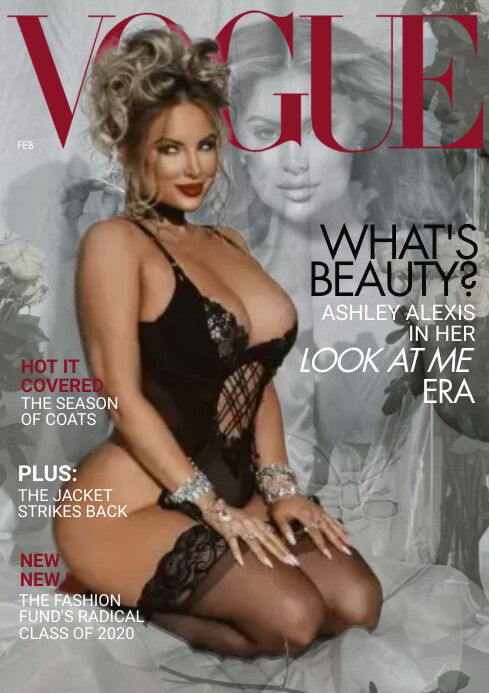 270224 Vogue magazine cover A4 template