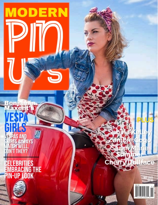 270522 Modern Pinups magazine cover template Flyer (US Letter)