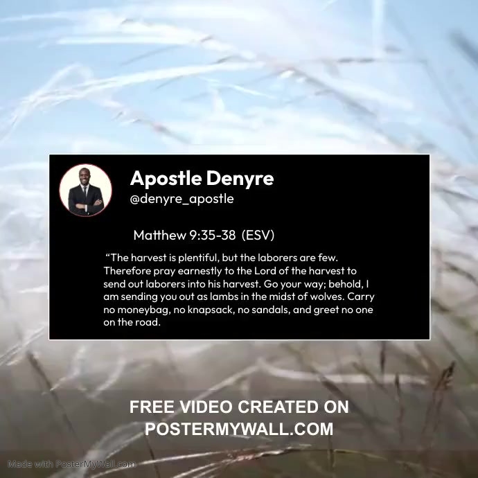 Bible Scripture Poster template