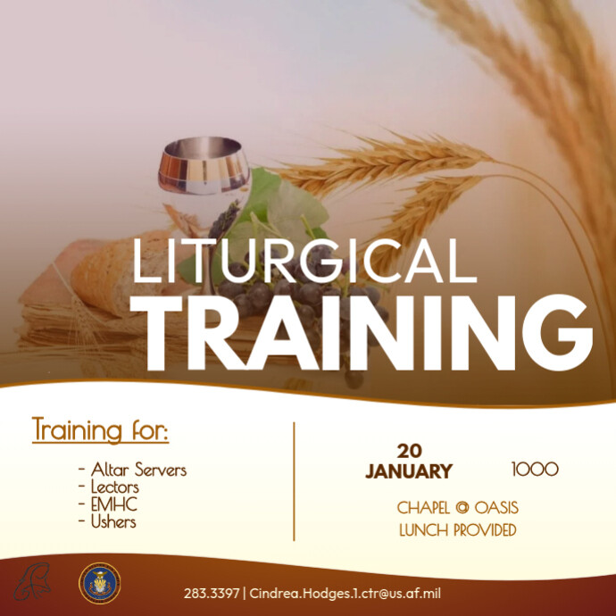 Liturgical Training | PosterMyWall