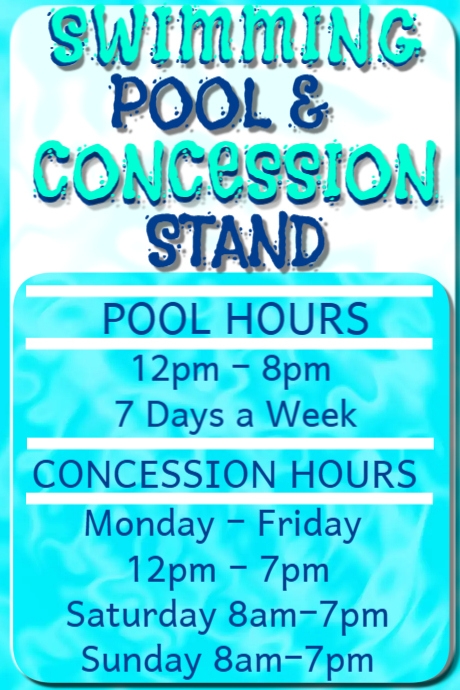 opening times1 (1) | PosterMyWall