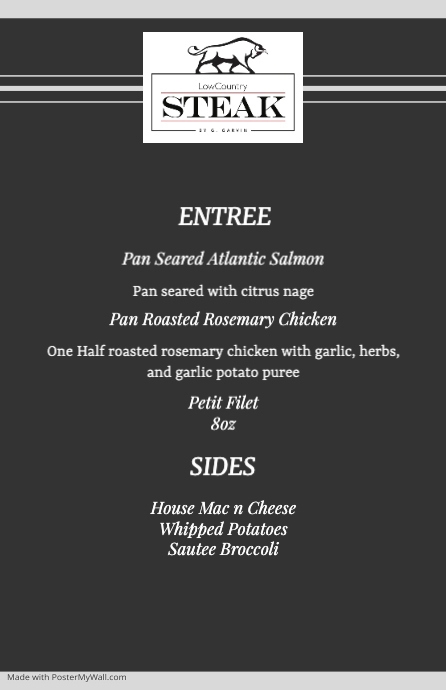 Copy of Pre Fixe Menu | PosterMyWall