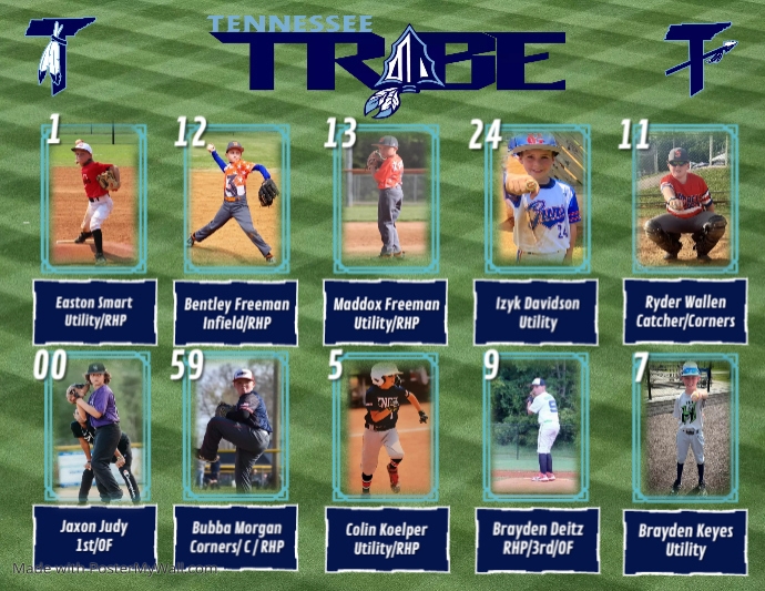 Softball Roster | PosterMyWall