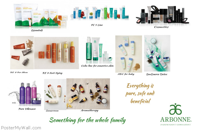 Arbonne Products | PosterMyWall
