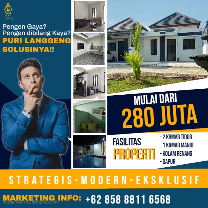 Copy of Salinan REAL ESTATE ad HOUSE FOR SALE template | PosterMyWall