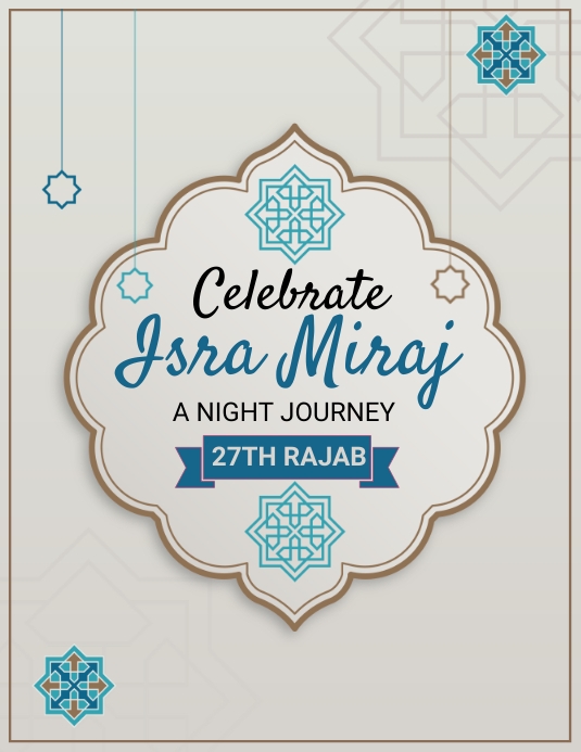 27Th Rajab Flyer Template | PosterMyWall