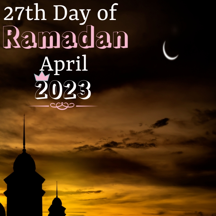 27th ramazan instagram post template