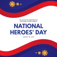 28 Aug - Philippine National Heroes Day Instagram Post template