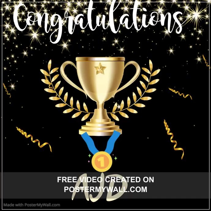 Copy of Congratulations, template | PosterMyWall