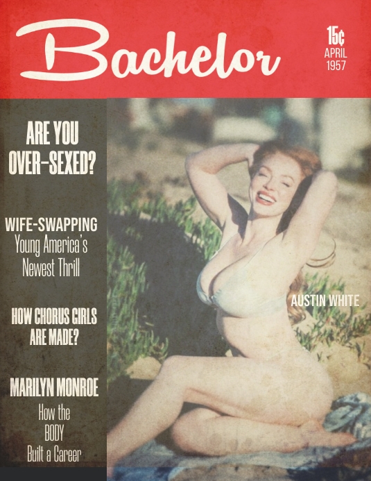 280423 Bachelor magazine cover Flyer (US Letter) template